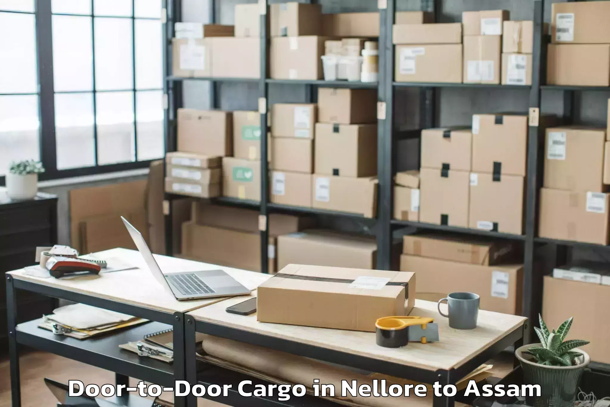 Comprehensive Nellore to Dibrugarh University Dibrugarh Door To Door Cargo